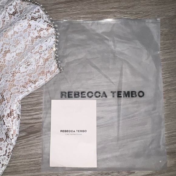 Rebecca Tembo- Ari Bridal Mini Dress size 8 US - Picture 6 of 12